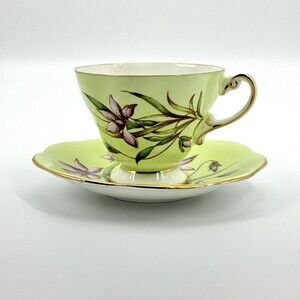Foley Cup Saucer Bone China Crocus IXIA